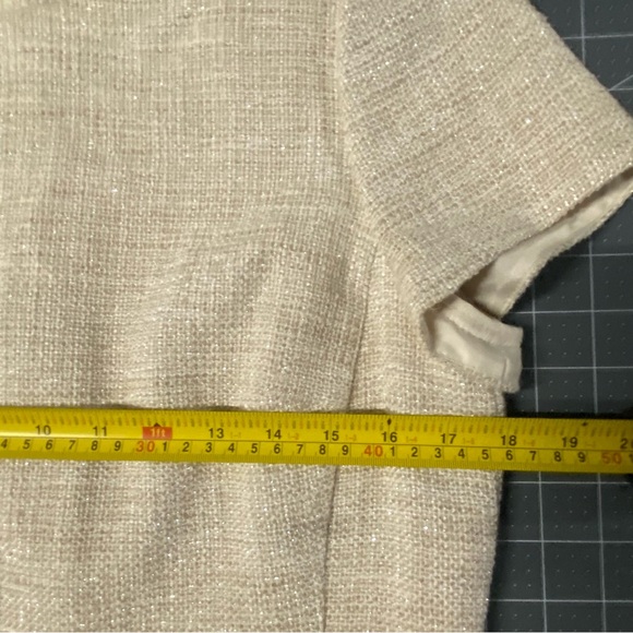 Boden Cream Textured Dress - Picture 5 of 9